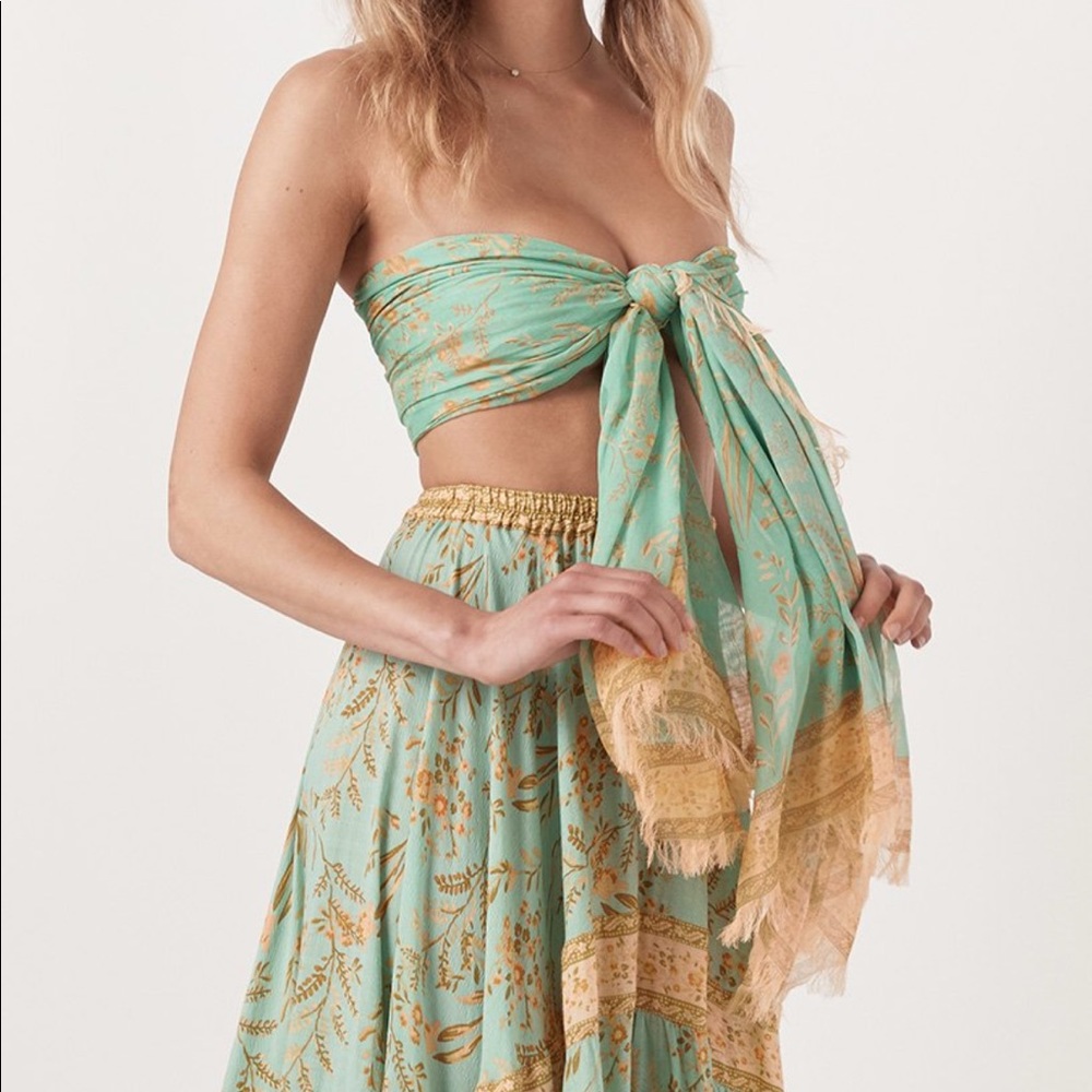 🌟 Host Pick 🌟 Spell Maisie Travel Scarf in Vintage Turquoise - Picture 4 of 11